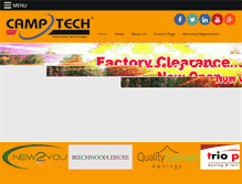 Tablet Screenshot of camptech.com